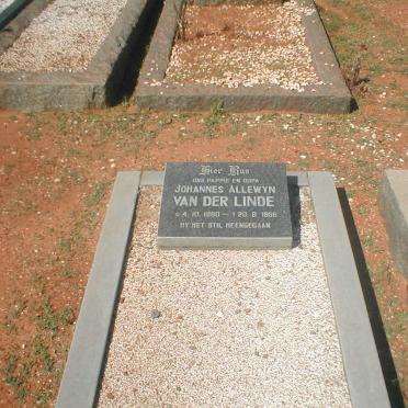 LINDE Johannes Allewyn, van der 1880-1956