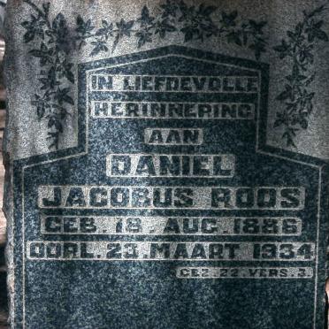 ROOS Daniel Jacobus 1886-1934