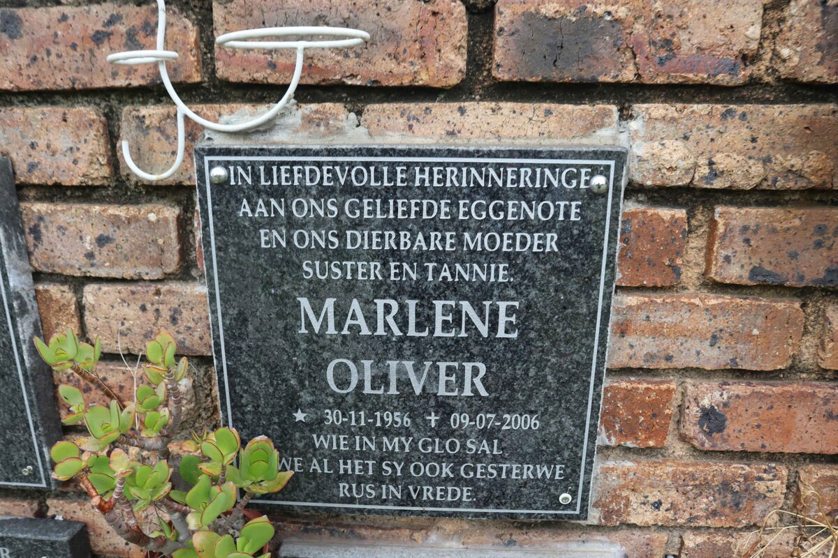 OLIVER Marlene 1956-2006
