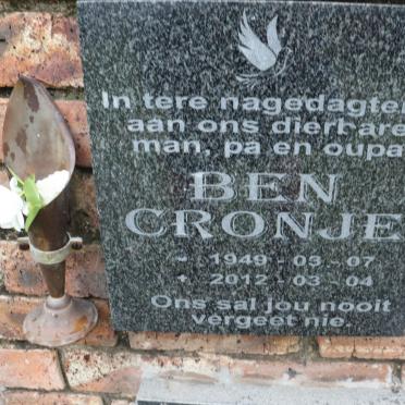 CRONJE Ben 1949-2012