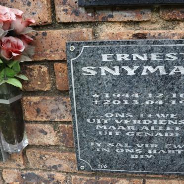 SNYMAN Ernest 1944-2013