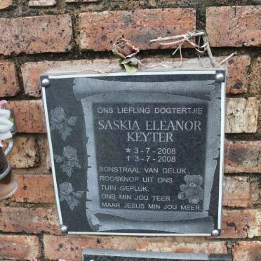 KEYTER Saskia Eleanor 2008-2008