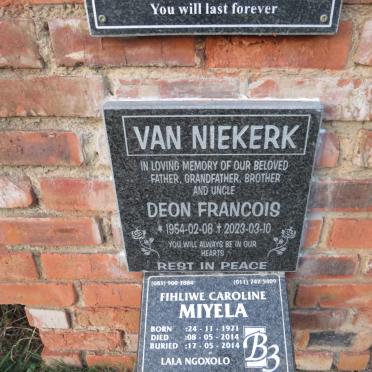 MIYELA Fihliwe Caroline 1971-2014