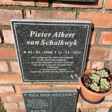 SCHALKWYK Pieter Albert, van 1944-2021
