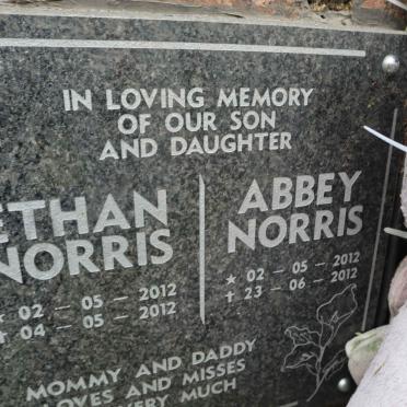 NORRIS Ethan 2012-2012 :: NORRIS Abbey 2012-2012