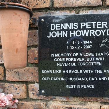 HOWROYD Dennis Peter John 1944-2007