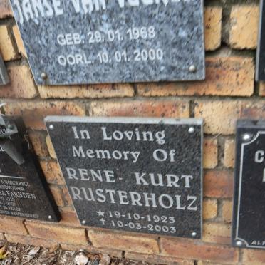 RUSTERHOLZ Rene Kurt 1923-2003