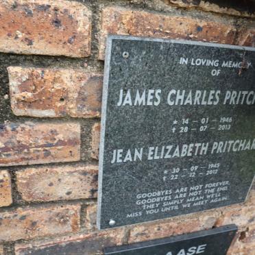 PRITCHARD James Charles 1946-2013 &amp; Jean Elizabeth 1945-2012