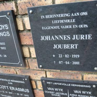 JOUBERT Johannes Jurie 1919-2001
