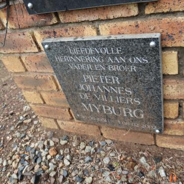 MYBURG Pieter Johannes De Villiers 1951-2002