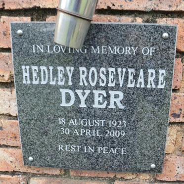DYER Hedley Roseveare 1923-2009