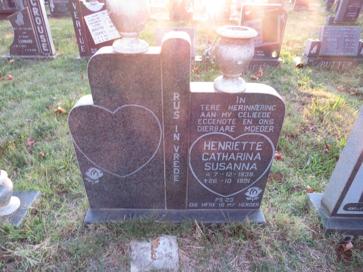 ? Henriette Catharina Susanna 1938-1991