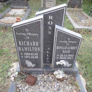 ALLEN Richard Hamilton, ROSS- 1904-1971 :: ROSS-ALLEN Ronald Aubrey David 1933-2017