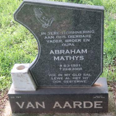 AARDE Abraham Mathys, van 1951-2008