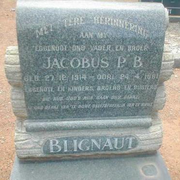 BLIGNAUT Jacobus P.B. 1914-1961