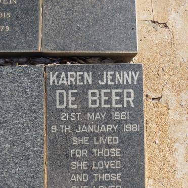 BEER Karen Jenny, de 1961-1981