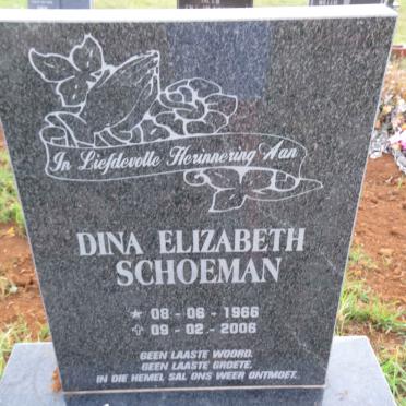 BEHNKE Dina Elizabeth, SCHOEMAN 1966-2006