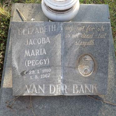 BANK Elizabeth Jacoba Maria, van der 1910-1967