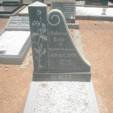BEER Jan du Plessis, de 1916-1970