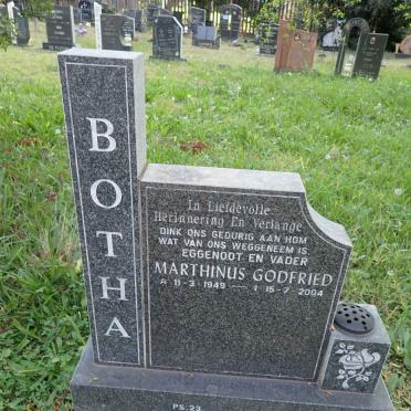 BOTHA Marthinus Godfried 1949-2004