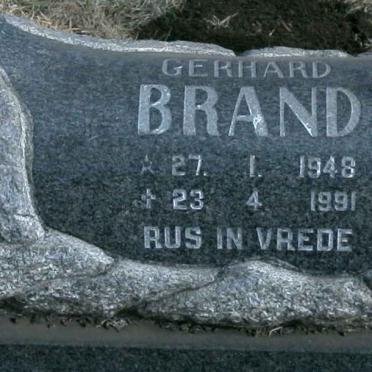 BRAND Gerhard 1948-1991