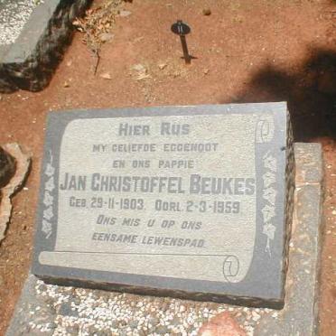 BEUKES Jan Christoffel 1903-1959