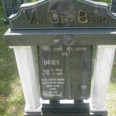 BERG Dries, van den 1933-1997