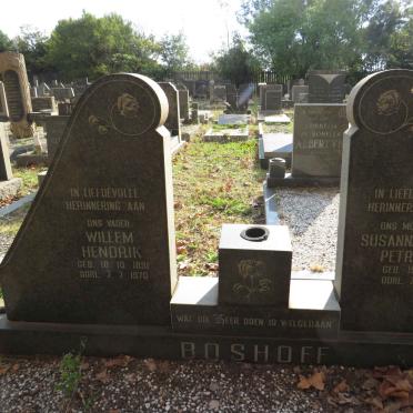 BOSHOFF Willem Hendrik 1891-1970 &amp; Susanna Catharina Petronella 1895-1970