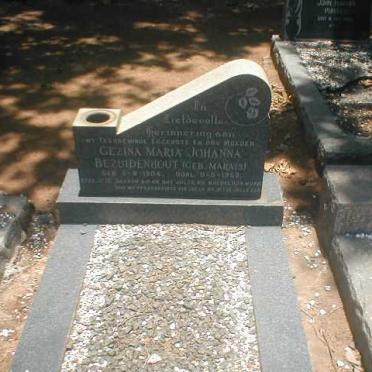 BEZUIDENHOUT M.J., nee MARAIS 1904-1959