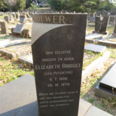 BOUWER Elizabeth Bridget nee POTGIETER 1900-1970
