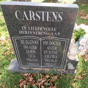 CARSTENS Louis 1936-2004 :: CARSTENS Amanda 1967-1998