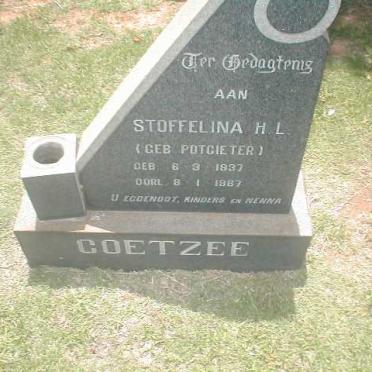 COETZEE Stoffelina H.C. nee POTGIETER 1937-1967