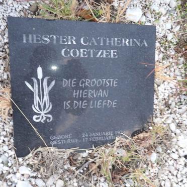 COETZEE Hester Catherina 1924-