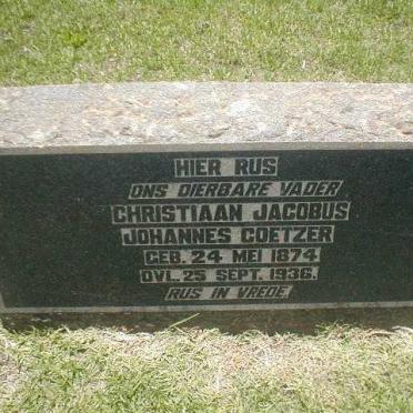 COETZER Christiaan Jacobus Johannes 1874-1936