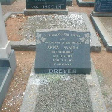DREYER Anna Maria nee BUITENDAG 1908-1961