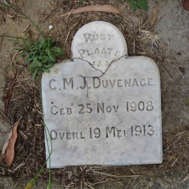 DUVENAGE C.M.J. 1908-1913