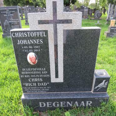 DEGENAAR Christoffel Johannes 1947-2012