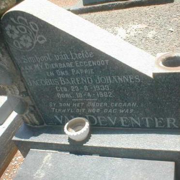 DEVENTER Jacobus Barend Johannes, van 1933-1962