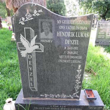 DEYZEL Hendrik Lukas 1931-2012