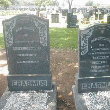 ERASMUS Pieter Johannes 1890-1959 &amp; Emmerentia Cornelia 1890-1984
