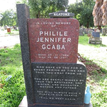 GCABA Philile Jennifer 1984-2011
