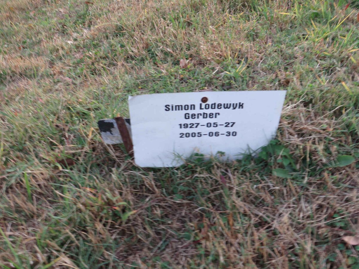 GERBER Simon Lodewyk 1927-2005