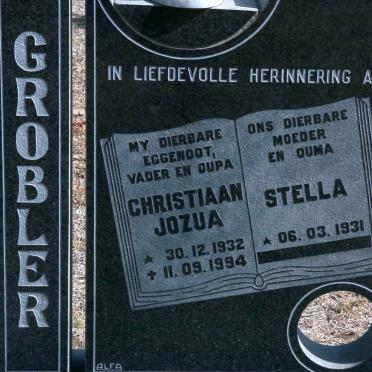 GROBLER Christiaan Jozua 1932-1994 &amp; Stella 1931-