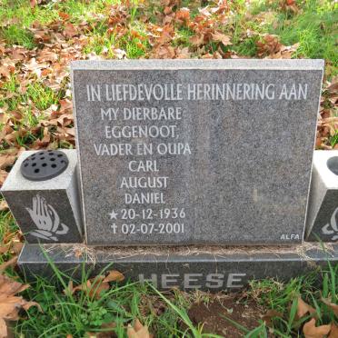 HEESE Carl August Daniel 1936-2001