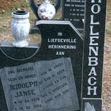 HOLLENBACH Rudolph Janse 1976-1994