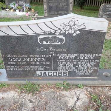 JACOBS David Johannes 1912-1971 &amp; Helena Johanna 1914-2014 :: JACOBS Ockert Jacobus 1951-1996