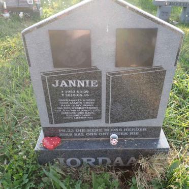 JORDAAN Jannie 1953-2015