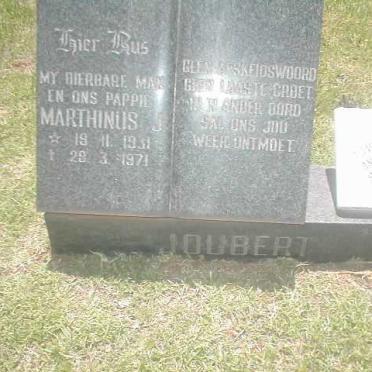 JOUBERT Marthinus 1931-1971