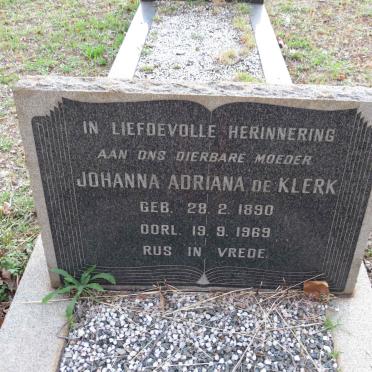 KLERK Johanna Adriana, de 1890-1969