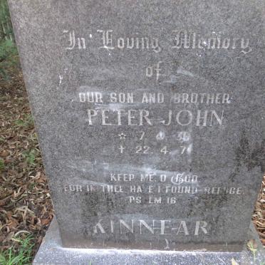 KINNEAR Peter John 1939-1971